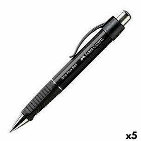 Bolígrafo Faber-Castell Grip Plus Ball M Negro 5 U