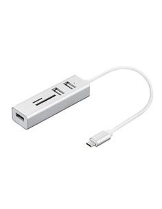 Hub USB Nilox NX090301141 Blanco Plateado de Nilox, Hubs de red - Ref: S7752871, Precio: 6,55 €, Descuento: %