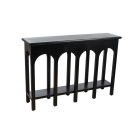 Consola Romimex Preto Madeira de paulónia Madeira MDF 120 x 81 x 40 cm de Romimex, Jogos de móveis - Ref: D1616449, Preço: 33...