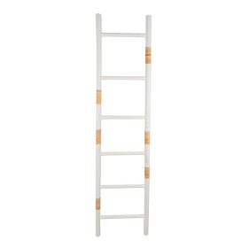 Hat stand Romimex White wicker Fir wood Staircase 49 x 180 x 4 cm by Romimex, Coat Racks - Ref: D1616452, Price: 153,04 €, Di...