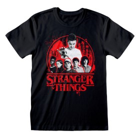 T shirt à manches courtes Stranger Things Circle Logo Noir Unisexe de Stranger Things, T-shirts - Réf : D0800481, Prix : 23,7...