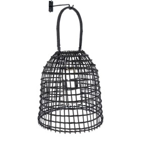 Lanterne Romimex Noir Métal osier verre 29 x 51 x 29 cm de Romimex, Bougeoirs et chandeliers - Réf : D1616456, Prix : 68,81 €...