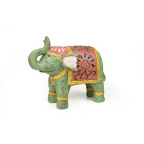 Decorative Figure Romimex Multicolour Resin Elephant 11 x 23 x 25 cm by Romimex, Collectables - Ref: D1616500, Price: 38,19 €...