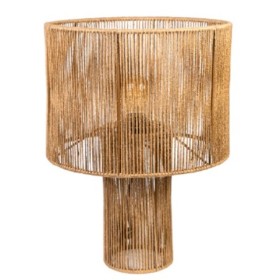 Desk lamp Romimex Natural Jute Iron 30 x 43 x 30 cm by Romimex, Bedside and Table Lamps - Ref: D1616515, Price: 110,93 €, Dis...