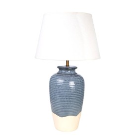 Desk lamp Romimex Blue Beige Ceramic 35 x 62 x 35 cm by Romimex, Bedside and Table Lamps - Ref: D1616518, Price: 86,29 €, Dis...