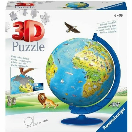 Puzzle Ravensburger 3D World Map 180 Pièces de Ravensburger, Puzzles classiques - Réf : S7157155, Prix : 48,11 €, Remise : %