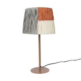 Desk lamp Romimex Brown Beige Grey Metal 25 x 47 x 25 cm by Romimex, Bedside and Table Lamps - Ref: D1616530, Price: 70,87 €,...