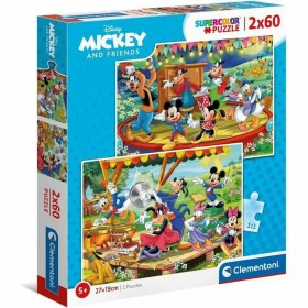 Puzzle Infantil Clementoni Mickey and friends 21620 27 x 19 cm 60 Piezas (2 Unidades) de Clementoni, Puzzles - Ref: S7157269,...