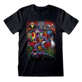 Camisola de Manga Curta DC Comics Villains Preto Unissexo de DC Comics, T-shirts - Ref: D0800484, Preço: 23,79 €, Desconto: %