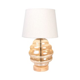 Lampada da tavolo Romimex Beige Vetro 25 x 42 x 25 cm di Romimex, Lampade da tavolo e abat-jour - Rif: D1616538, Prezzo: 83,2...