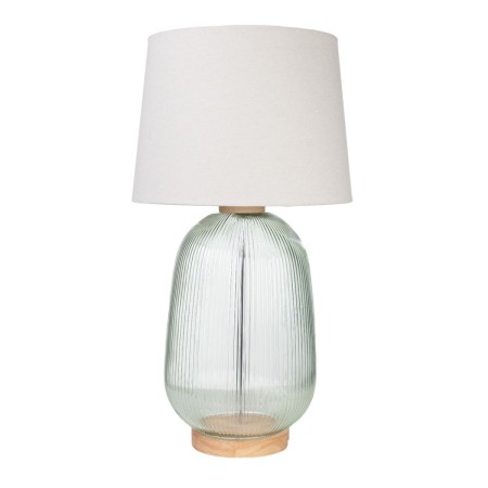 Desk lamp Romimex Green Beige Glass 33 x 62 x 33 cm by Romimex, Bedside and Table Lamps - Ref: D1616539, Price: 105,79 €, Dis...