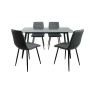 Table set with chairs Romimex 5 Pieces Romimex - 4