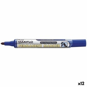 Marqueur permanent Pentel Maxiflo NLF50 Bleu 12 Pi