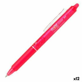 Bolígrafo Pilot Frixion Clicker Tinta borrable Rosa 0,4 mm 12