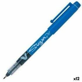 Boligrafo de tinta líquida Pilot V Sign Pen Azul 0,6 mm (12