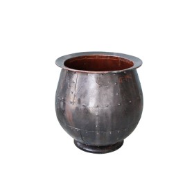 Plantador Romimex Preto Metal 63 x 64 x 63 cm de Romimex, Vasos - Ref: D1616589, Preço: 271,32 €, Desconto: %