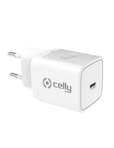 Wall Charger Celly TCUSBLIGHT White | Tienda24 Tienda24.eu