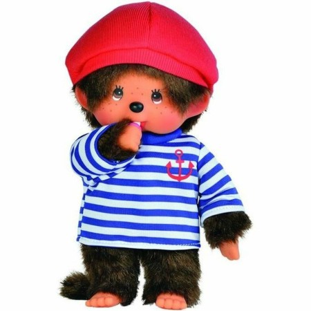 Fluffy toy Bandai Monchhichi Marin Soft Toy 20 cm by Bandai, Animals and figures - Ref: S7158604, Price: 41,76 €, Discount: %