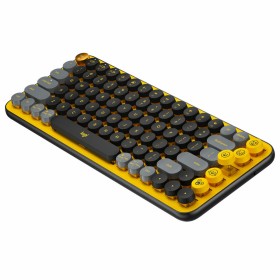 Keyboard Logitech POP French Yellow AZERTY by Logitech, Keyboards - Ref: S7160193, Price: 116,26 €, Discount: %