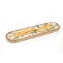 Snack tray Romimex White Green Mango wood Oval Sheets 40 x 2 x 10 cm by Romimex, Plates and dishes - Ref: D1616628, Price: 20...