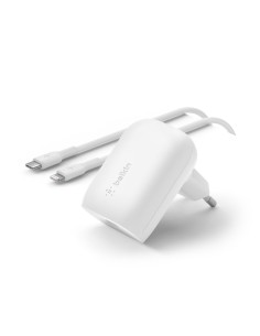 Cable USB a Lightning KSIX Apple-compatible Blanco | Tienda24 Tienda24.eu