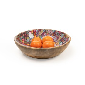 Bowl Romimex Red Mango wood 30 x 8 x 30 cm by Romimex, Bowls and large cups - Ref: D1616636, Price: 52,37 €, Discount: %