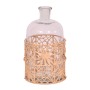 Bottle Romimex Brown Transparent Raffia Glass 14 x 26 x 14 cm by Romimex, Ornaments - Ref: D1616644, Price: 25,03 €, Discount: %