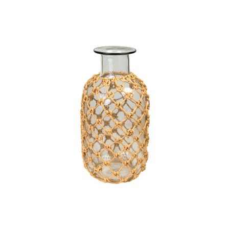 Bottle Romimex Brown Transparent Glass Rope 18 x 34 x 18 cm by Romimex, Ornaments - Ref: D1616648, Price: 52,42 €, Discount: %