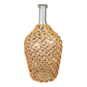 Bottle Romimex Brown Transparent Glass Rope 25 x 51 x 25 cm by Romimex, Ornaments - Ref: D1616649, Price: 79,56 €, Discount: %