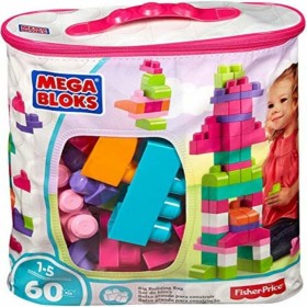 Construction set Megablocks DCH54 60 Pieces Multicolour Pink + 1 year by Megablocks, Building & Construction Toys - Ref: S716...