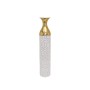 Floor vase Alexandra House Living White Golden Metal 15 x 78 x 15 cm by Alexandra House Living, Vases - Ref: D1616734, Price:...