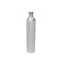 Floor vase Alexandra House Living White Silver Metal 17 x 76 x 17 cm by Alexandra House Living, Vases - Ref: D1616738, Price:...