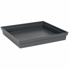 Flower Pot Dish EDA Tuscany Squared Anthracite 40 x 40 x 5,9 cm by EDA, Accessories - Ref: S7164605, Price: 27,50 €, Discount: %