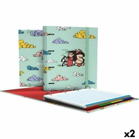 Reliure à anneaux Grafoplas Carpebook Mafalda Vert