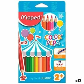 Buntstifte Maped Jumbo Color' Peps Bunt 12 Stücke (12 Stück) Maped - 1