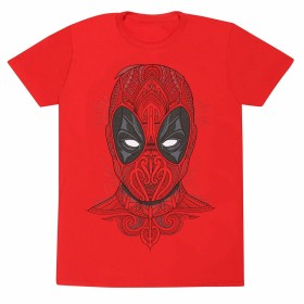 T shirt à manches courtes Deadpool Tattoo Style Rouge Unisexe de Deadpool, T-shirts - Réf : D0800494, Prix : 23,79 €, Remise : %