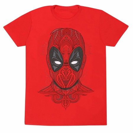 Short Sleeve T-Shirt Deadpool Tattoo Style Red Unisex by Deadpool, T-Shirts - Ref: D0800494, Price: 23,79 €, Discount: %