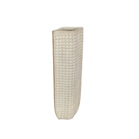 Florero Romimex Crema Resina 17 x 48 x 11 cm de Romimex, Jarrones - Ref: D1616778, Precio: 58,54 €, Descuento: %