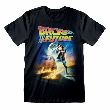 Short Sleeve T-Shirt Back to the Future Poster Black Unisex by Back to the Future, T-Shirts - Ref: D0800495, Price: 23,79 €, ...