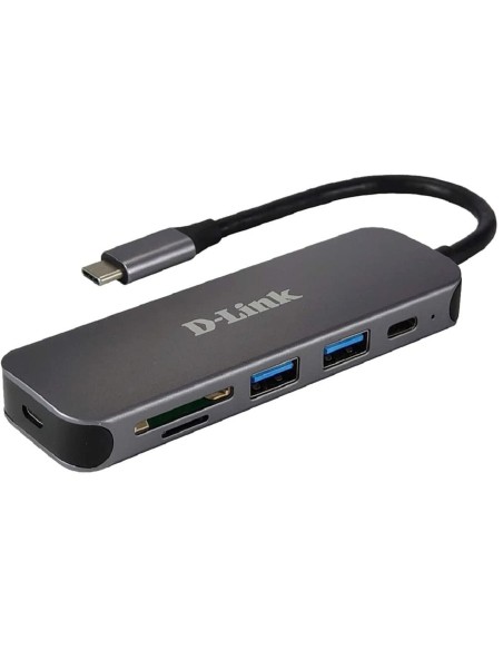 Hub USB D-Link DUB-2325 Preto | Tienda24 Tienda24.eu