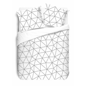 Housse de Couette Hugo Duvet Vision 13064HC3 Blanc/Noir 220 x 240 cm de Vision, Couettes et housses de couette - Réf : S71662...