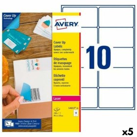 Printer Labels Avery L4612 White 25 Sheets 99,1 x 57 mm (5