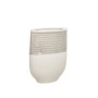 Florero Romimex Blanco Plateado Cerámica 18 x 25 x 9 cm de Romimex, Jarrones - Ref: D1616822, Precio: 50,34 €, Descuento: %