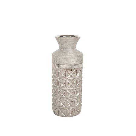 Vase Romimex Argenté Céramique 11 x 30 x 11 cm de Romimex, Vases - Réf : D1616828, Prix : 29,81 €, Remise : %