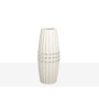 Vase Romimex Blanc Argenté Céramique 10 x 25 x 10 cm de Romimex, Vases - Réf : D1616834, Prix : 21,59 €, Remise : %