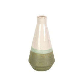 Vase Romimex Green Cream Ceramic 14 x 28 x 14 cm by Romimex, Vases - Ref: D1616841, Price: 25,40 €, Discount: %