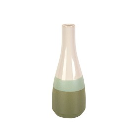 Florero Romimex Verde Crema Cerámica 11 x 30 x 11 cm de Romimex, Jarrones - Ref: D1616847, Precio: 19,43 €, Descuento: %