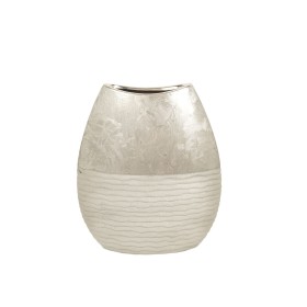 Vase Romimex Argenté Céramique 21 x 24 x 8 cm de Romimex, Vases - Réf : D1616849, Prix : 20,69 €, Remise : %