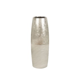 Vase Romimex Argenté Céramique 12 x 34 x 12 cm de Romimex, Vases - Réf : D1616850, Prix : 25,57 €, Remise : %