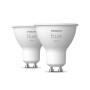 Bombilla Inteligente Philips 8719514340145 Blanco F GU10 400 lm (2700k) (2 Unidades) de Philips, Bombillas LED - Ref: S716777...